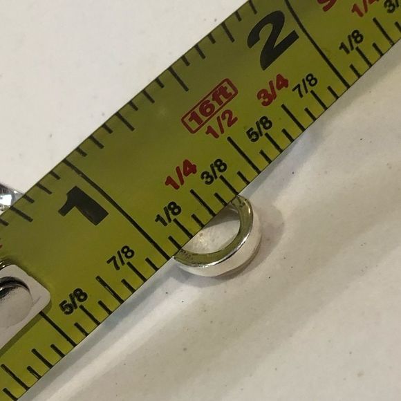 Vintage Sterling Silver Marcasite Mother of Pearl Drop Earrings - Picture 11 of 15